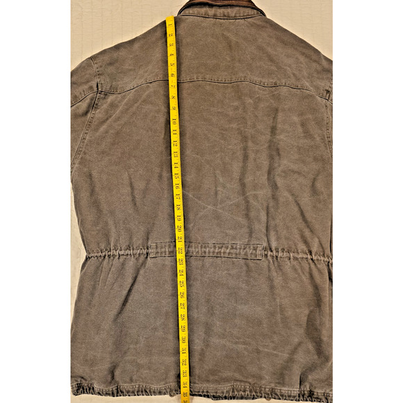 VTG Abercrombie & Fitch Men’s Green Adirondack Jacket L Cotton Plaid Lined Y2K - Picture 16 of 16